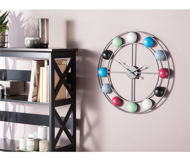 Beliani Reloj de pared REIDEN Multicolor
