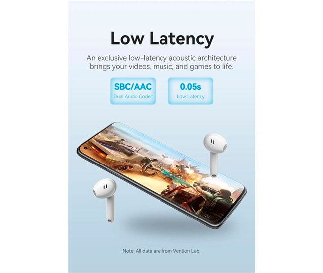 Auriculares inalámbricos Vention Elf Earbuds E03 Morado