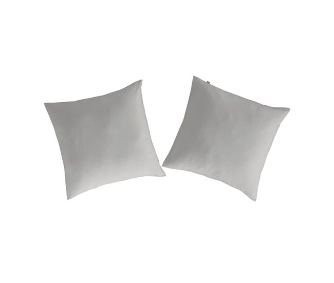 2 fundas de almohada CASUAL Gris
