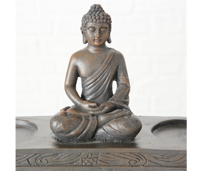 Porta velas BUDDHA color marrón Marron