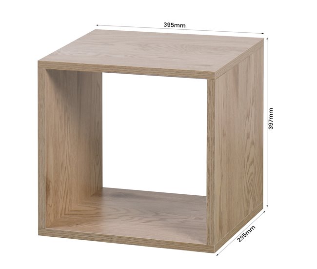 Estantería cuadrada CUBOX Roble
