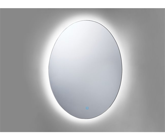 Beliani Espejo de baño MAZILLE Gris