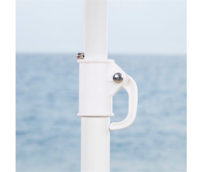 Aktive Sombrilla de playa 8 varillas inclinable Rojo