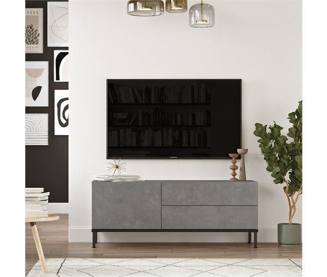 Mueble tv 120cm SUN Gris