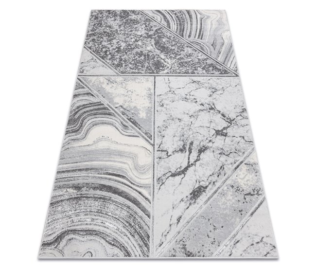 Alfombra LIRA HE527 Naturaleza estructural moderna glamour 240x330 Gris