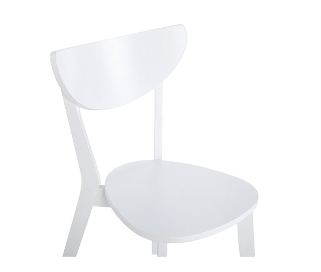 Beliani Conjunto de comedor ROXBY Blanco