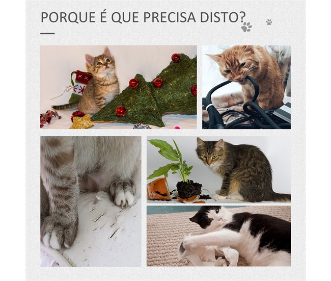 Árbol para Gatos Aglomerado de Madera, Felpa y Yute PawHut Gris