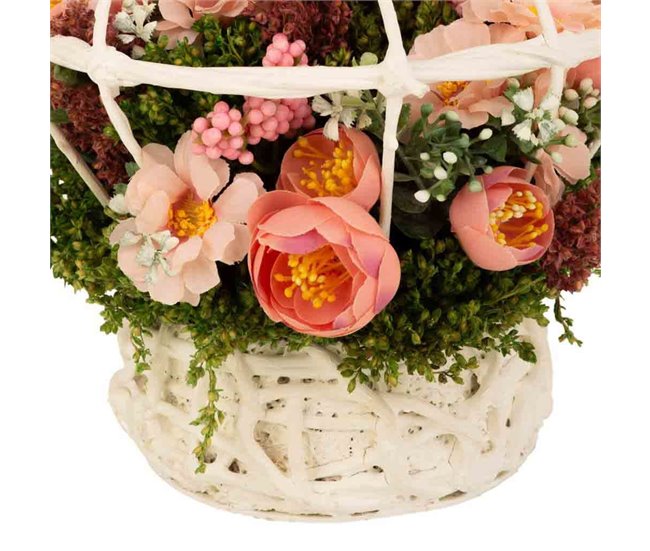 Cesto de flores secas Multicolor