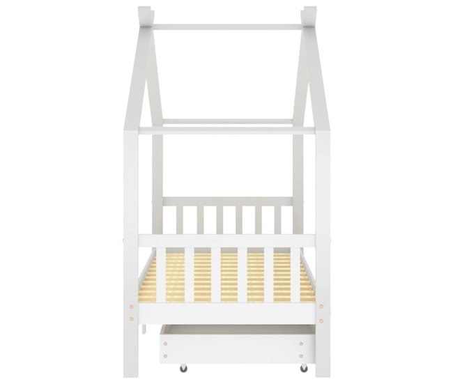 Estructura De Cama Infantil 206x97 Blanco