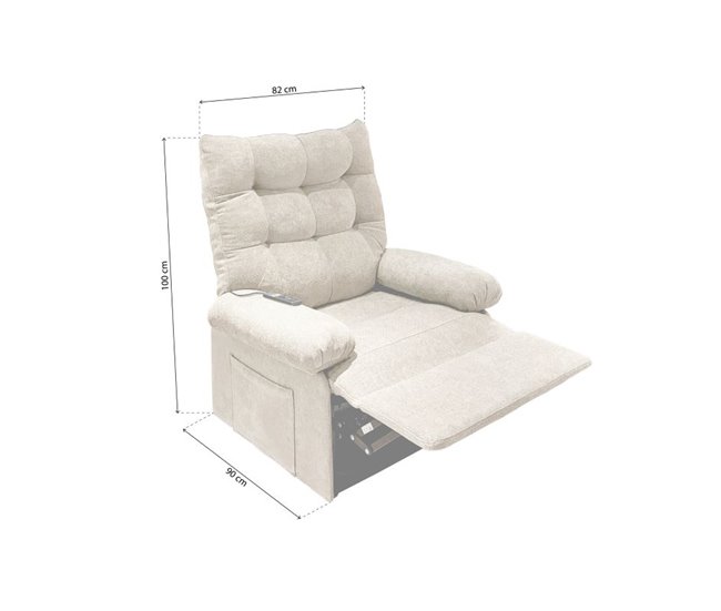 Sillón Relax Cosmo Lift Beige