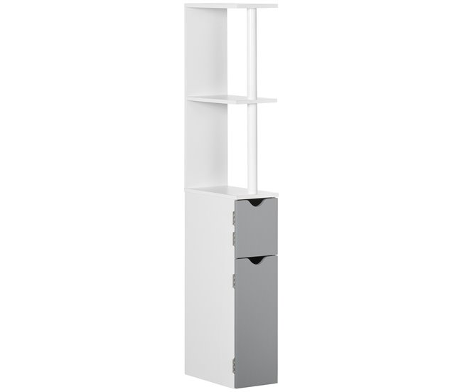 Armario de Baño MDF, Melamina de Madera kleankin, hogar - baño Gris