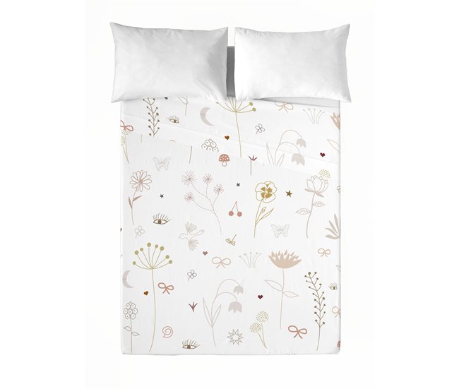 HACIENDO EL INDIO - Juego de Sábanas Estampada de Algodón FLOWERS 