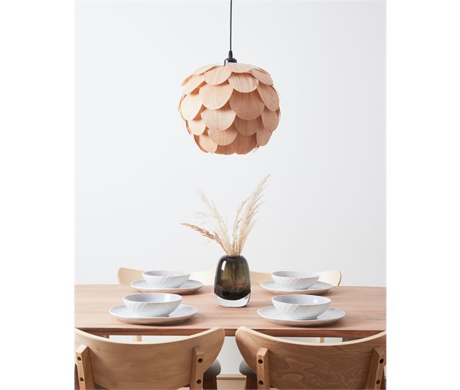 Beliani Lámpara colgante BAMPUR Natural