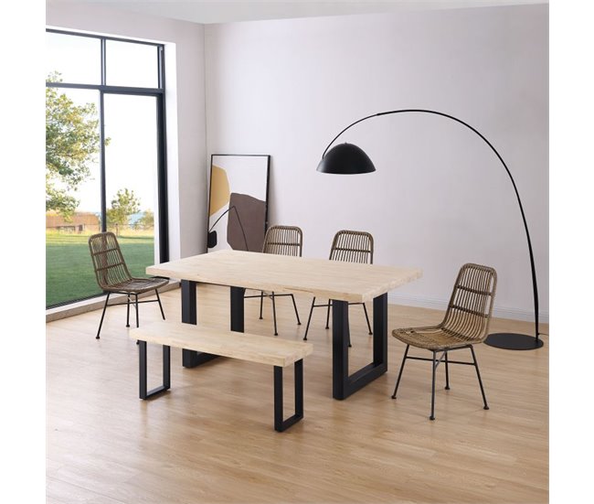 Mesa de comedor Loft 180 80x180 Roble