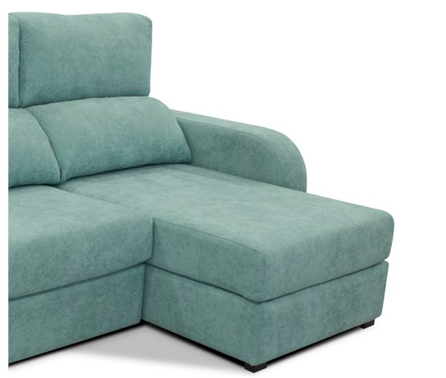 Chaise longue convertible en cama tela APRIL Verde