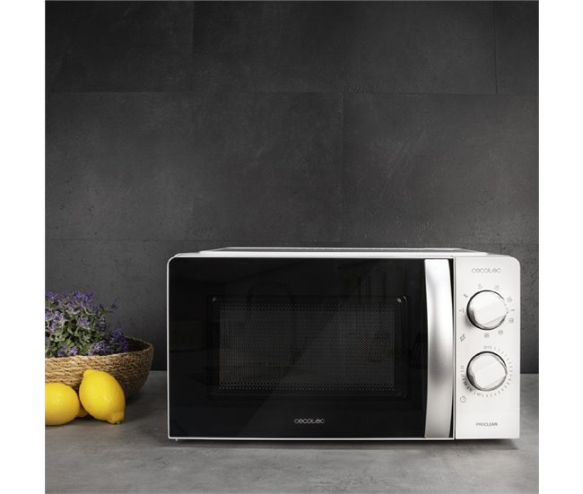Cecotec Microondas solo Microondas 20L Con Grill Proclean 2110 Blanco