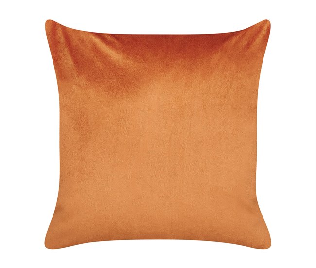 Beliani Cojín decorativo TULIP Naranja