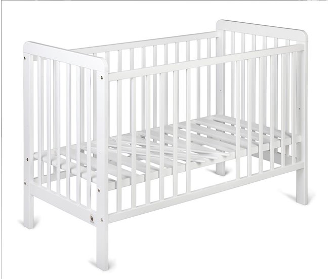 Cuna para bebé YappyUno ​​con base regulable 3 alturas Blanco