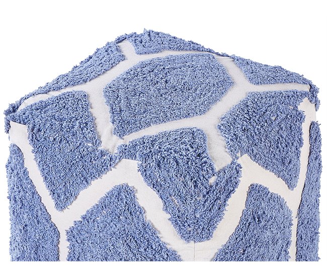 Beliani Puf ROJHAN Azul