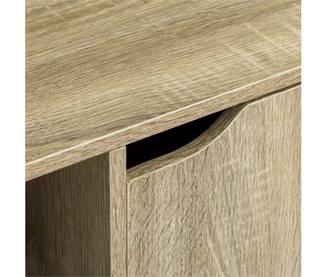 Acomoda Textil - Mesita de Noche de Madera. ( 1 Unidad) Natural