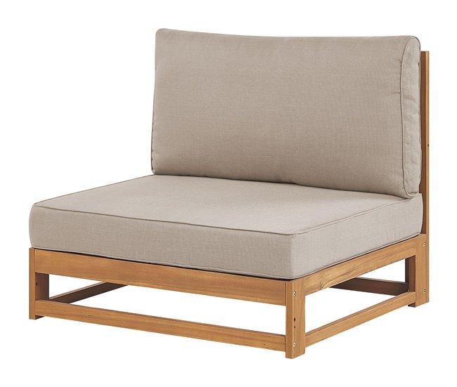 Beliani Conjunto de jardín TIMOR Gris Oscuro