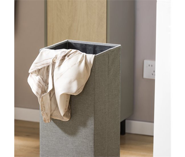 Cesto para Ropa Sucia con 1 Cesta BZR132-NG SoBuy Gris