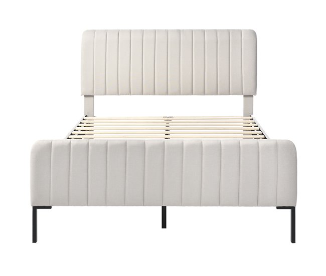 Camas de matrimonio 145x209 Beige