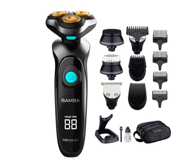 Afeitadora Cecotec Bamba PrecisionCare TwistGroom 10en1 Negro