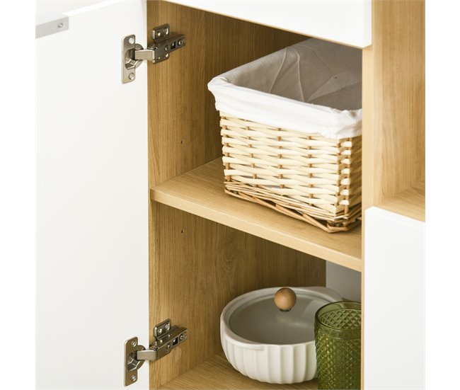 Alacena de Cocina Melamina de Madera, Pino HOMCOM, hogar - cocina Marron