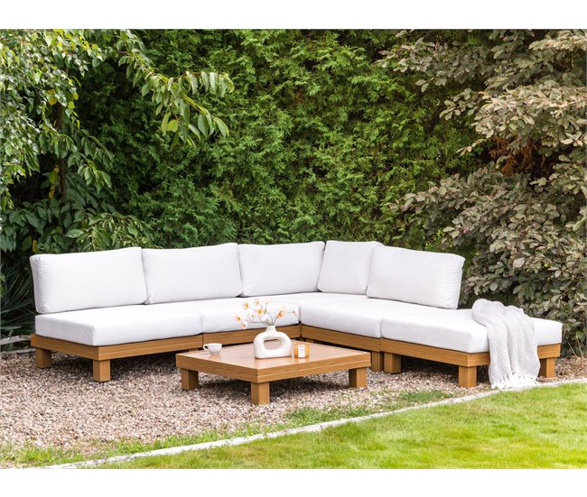 Beliani Conjunto longue SANZA Blanco