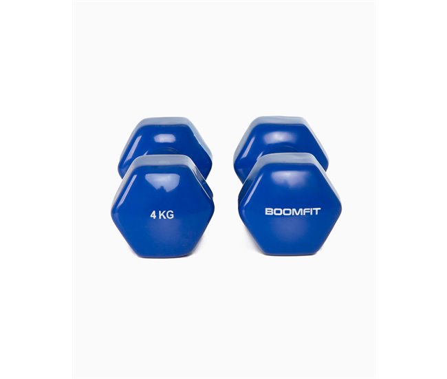 Mancuernas de Vinilo 4Kg (Pareja) - BOOMFIT Azul
