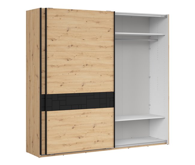 Armario 2 puertas deslizantes Elijah Madera
