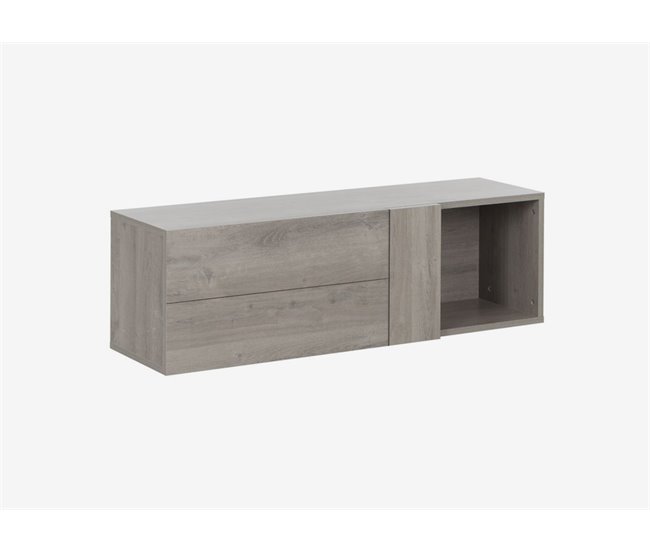 Estante de pared 1 puerta BOSTON Roble