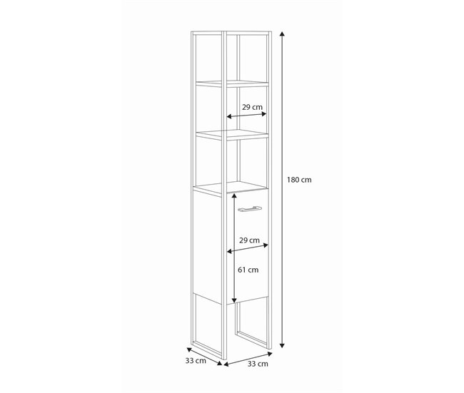 ARMARIO ALTO AURA 33 Madera
