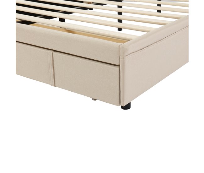 Cama con cajones 200x140 Beige