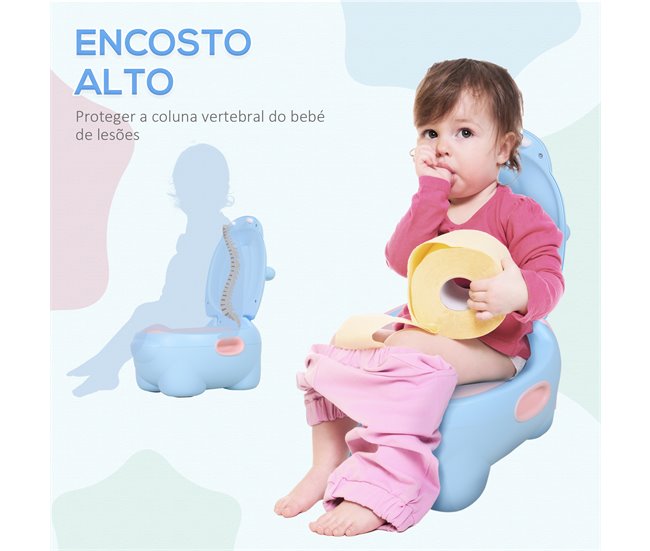 Orinal Infantil TPE, Plástico HOMCOM Azul