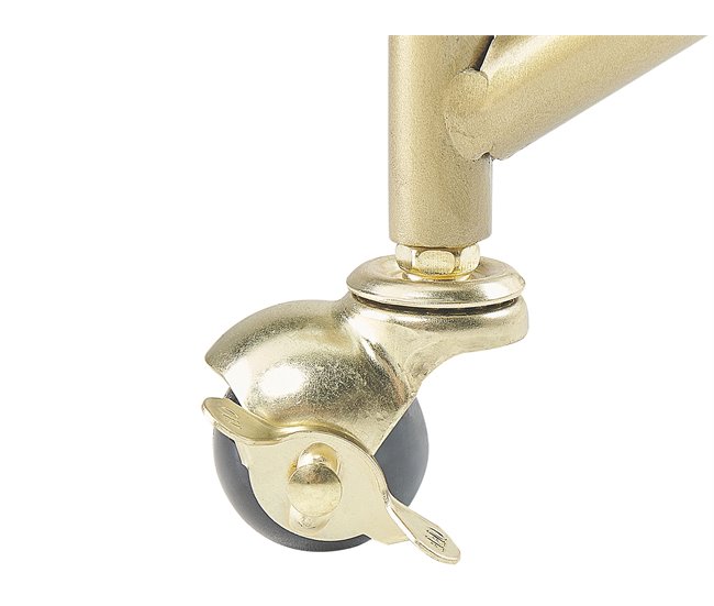 Beliani Carrito de cocina NOTI Dorado