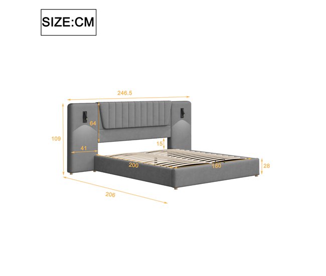 Canapés abatibles Gris