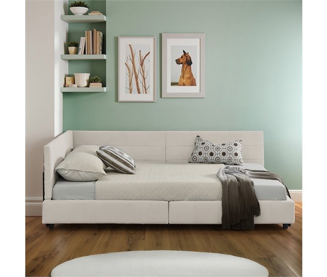 Camas de matrimonio 216x153 Beige