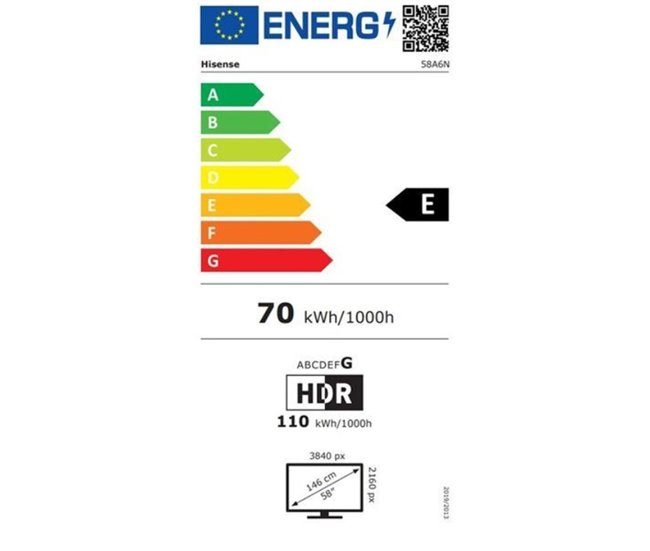 TV HISENSE A6N Smart TV UHD 4K VIDAA Negro