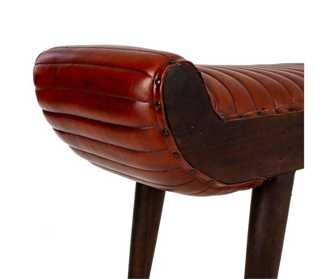 Banco de piel Marron