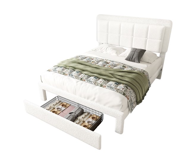 Camas de matrimonio 166x204 Blanco