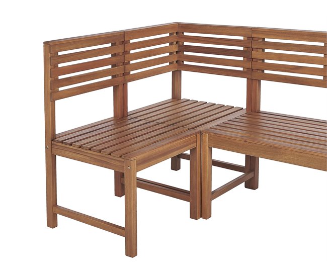 Beliani Conjunto de comedor TREIA Marron