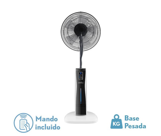 Ventilador De Pie Metal Serie Corvo Blanco/ Negro