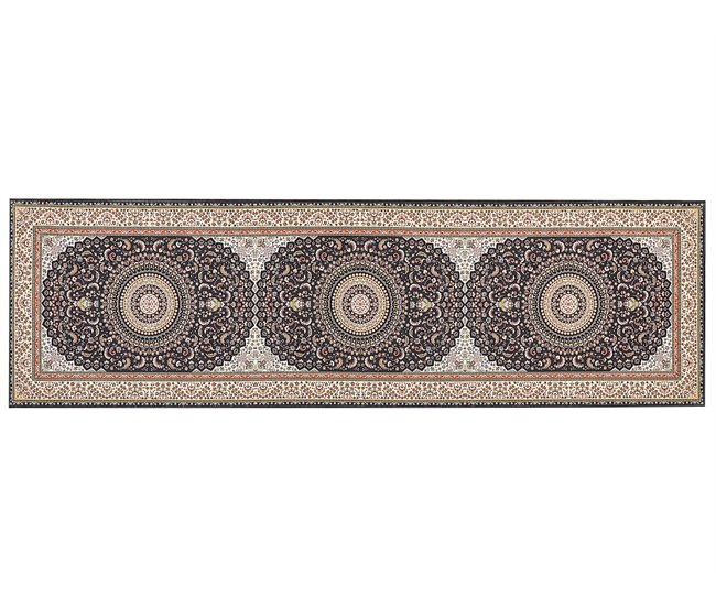 Beliani Alfombra de pelo corto CIVRIL 60x200 Multicolor