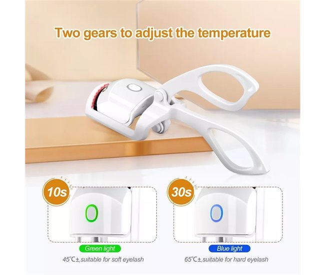 Rizador de pestañas eléctrico Blanco