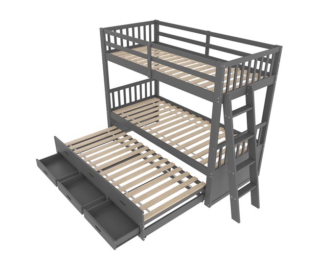 Cama litera 95x244 Gris