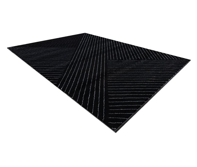 Alfombra EMERALD exclusivo A0084 glamour 240x330 Negro
