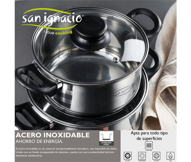Bateria de cocina 8 piezas Multicolor