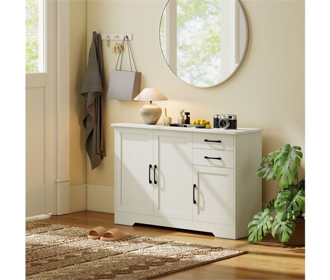 Aparador Melamina de Madera, MDF HOMCOM Crudo